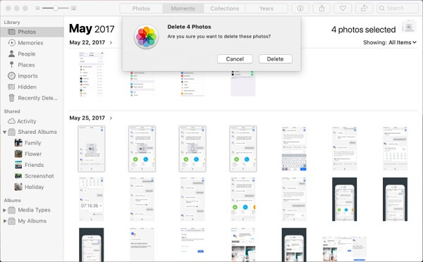 how to clean icloud photos on mac