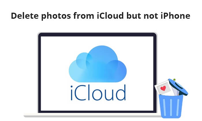 delete photos from icloud but not iphone
