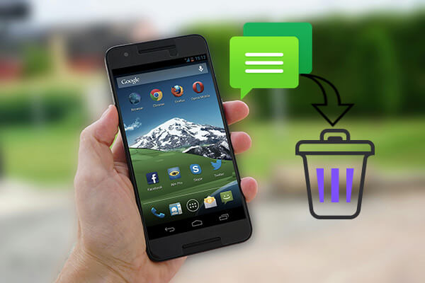 how to delete text messages android