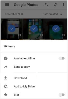 how to move google photos to gallery on android