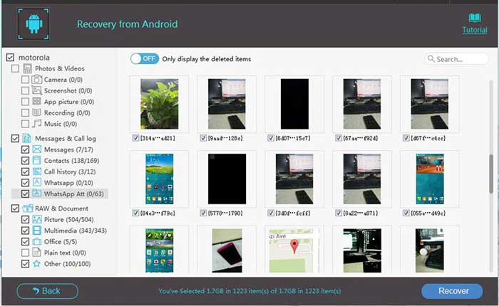 通过 minitool mobile recovery for android 恢复 Android 数据