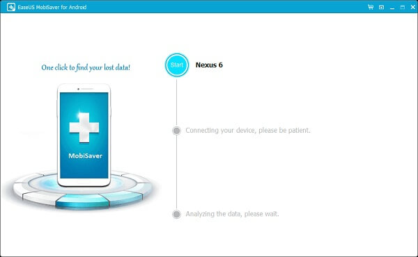 connect android to easeus mobisaver for android