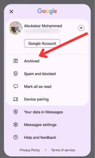 how to retrieve deleted text messages on poco from google messages
