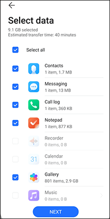 使用设备克隆从 iPhone 传输数据以兑现