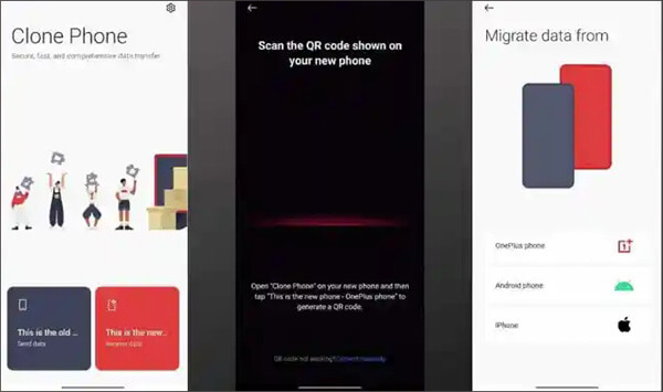 使用克隆手机将联系人从 iPhone 传输到 OnePlus