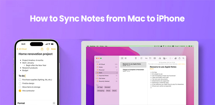 將筆記從 Mac 同步到 iPhone