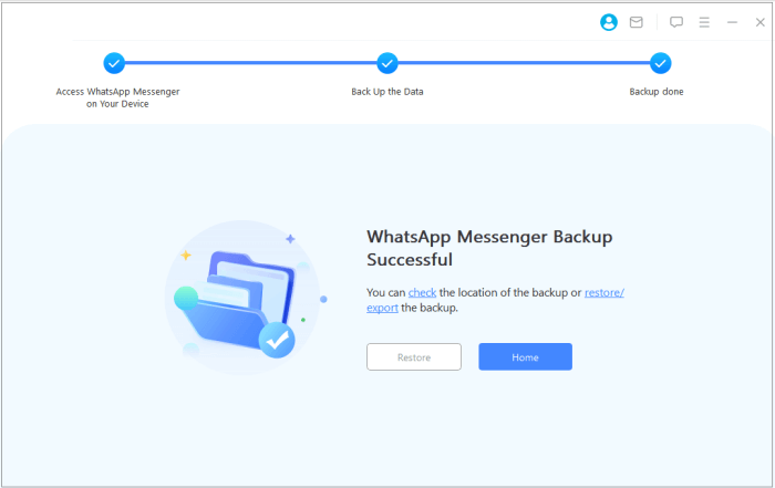 sauvegarde WhatsApp d'Android vers Mac par transfert WhatsApp