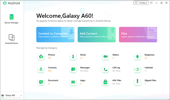 Alternativa a Mi PC Suite - AnyDroid