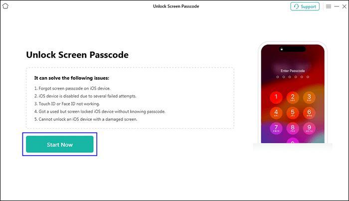 mulai membuka kunci iphone