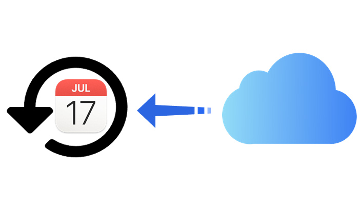 restaurar el calendario desde la copia de seguridad de iCloud