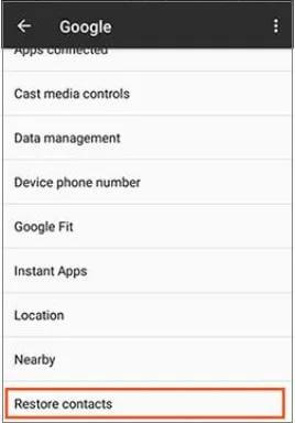 如何從 Google 備份還原 Realme 上已刪除的聯絡人