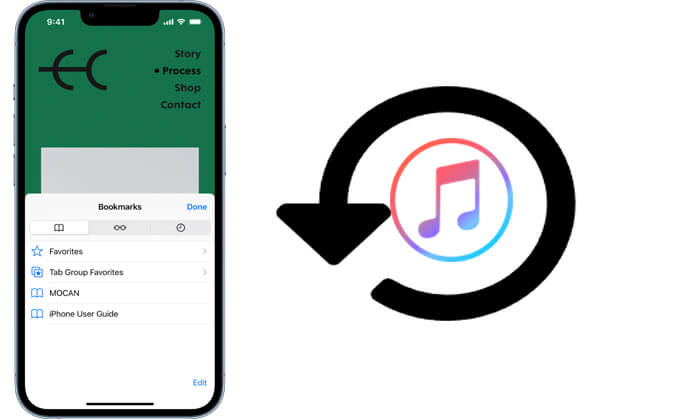 Restaurar marcadores de iPhone desde la copia de seguridad de iTunes