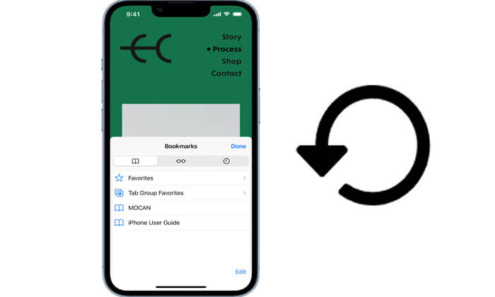 restore safari bookmarks from iphone and ipad