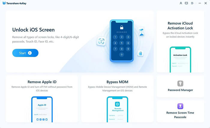 choose unlock ios screen mode