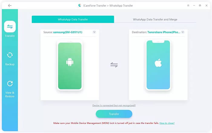 tenorshare icarefone whatsapp transfer beranda
