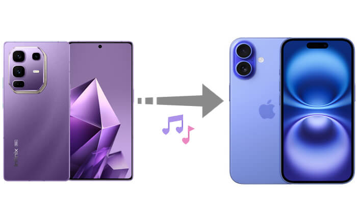 transfer music from infinix to iphone