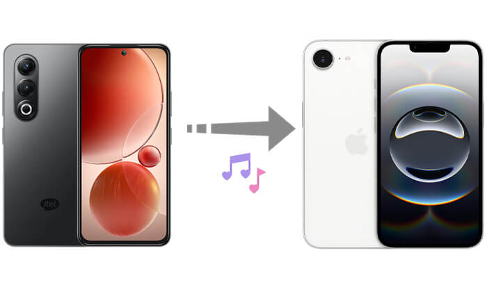 transferir música de itel a iphone