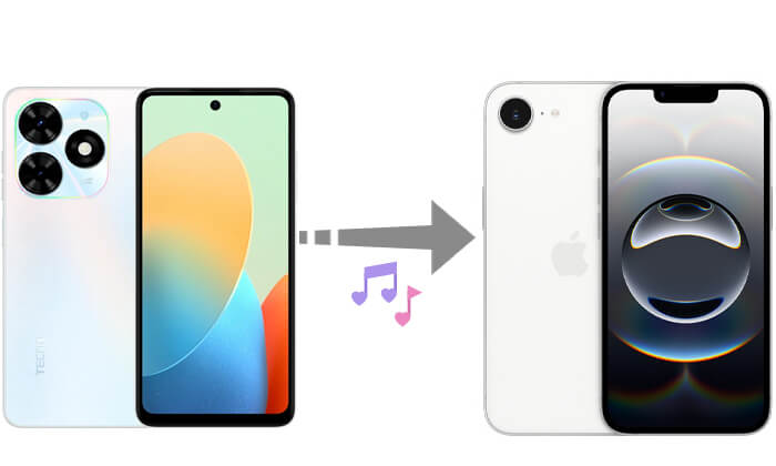 transferir música do tecno para o iphone