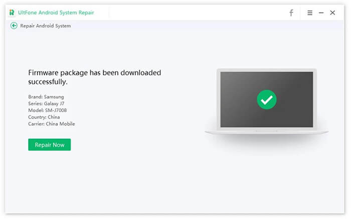 consertar dispositivo samsung com reparo do sistema android ultfone