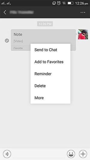сохранять аудиосообщения WeChat в избранном на iPhone