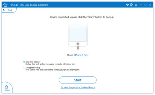 choose backup mode