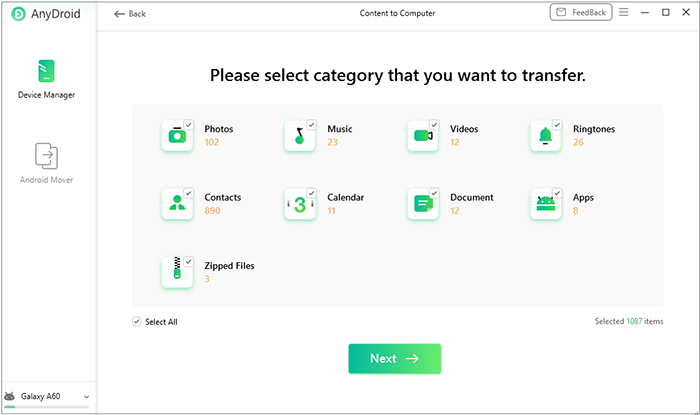 comment utiliser AnyDroid