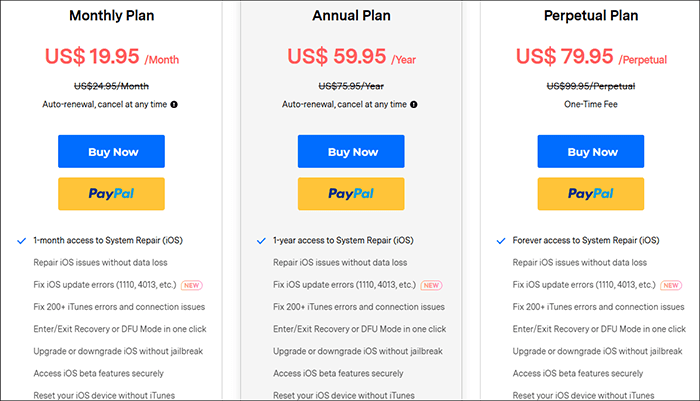 dr fone ios system repair price