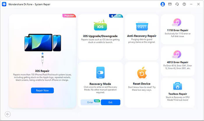 continue with ios repair