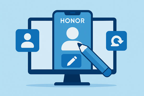 how to edit honor phone contacts on computer