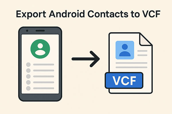 esportare i contatti Android in VCF