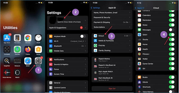 transférer les signets Chrome vers Safari sur iPhone