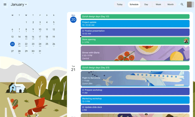 используйте календарь Google для синхронизации календаря Android с iPad