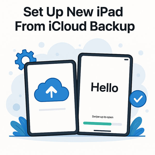 iCloudバックアップから新しいiPadをセットアップする