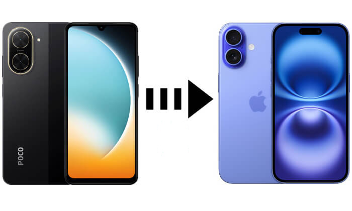pocoからiPhoneにデータを転送する