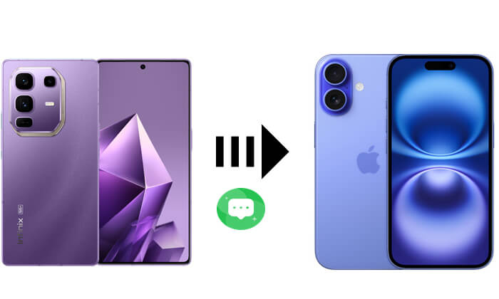 InfinixからiPhoneにテキストメッセージを転送する