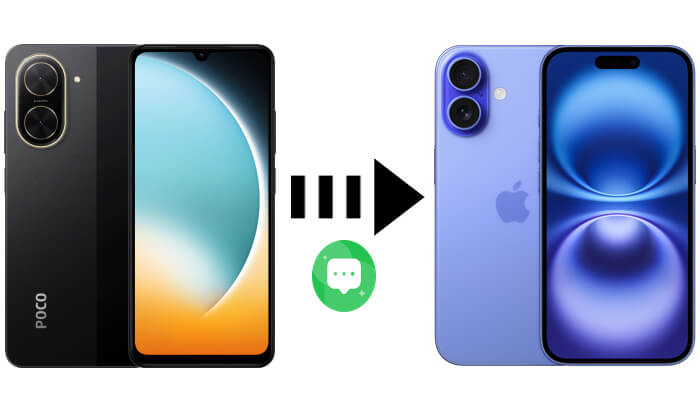 transferir mensagens de texto do Poco para o iPhone