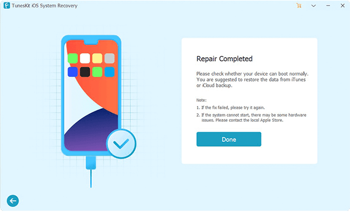 repair successfully
