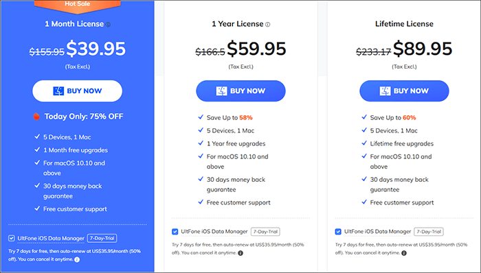 ultfone ios system repair individual price for mac