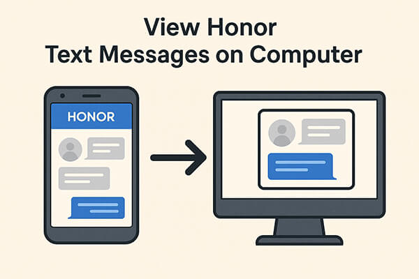 Honor-Textnachrichten auf dem Computer anzeigen