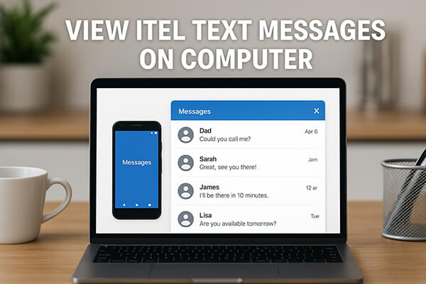 컴퓨터에서 itel 문자 메시지 보기