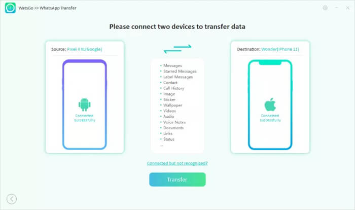 link android and iphone to itoolab watsgo