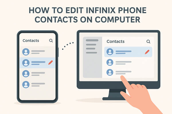 how to edit infinix phone contacts on computer