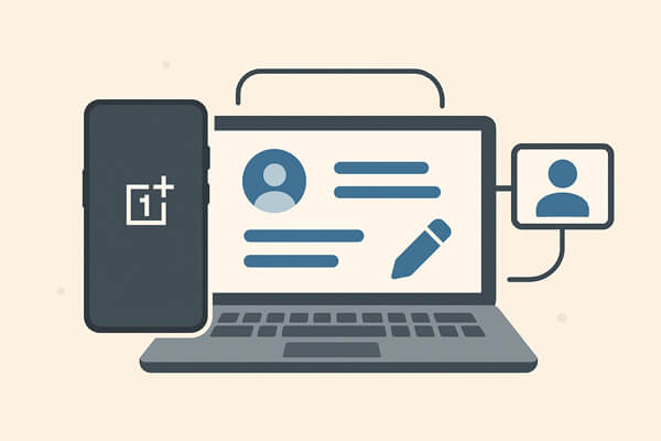 how to edit oneplus phone contacts on computer