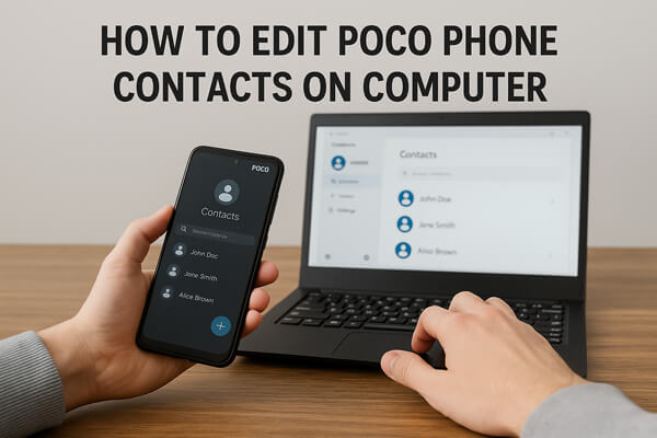 how to edit poco phone contacts on computer