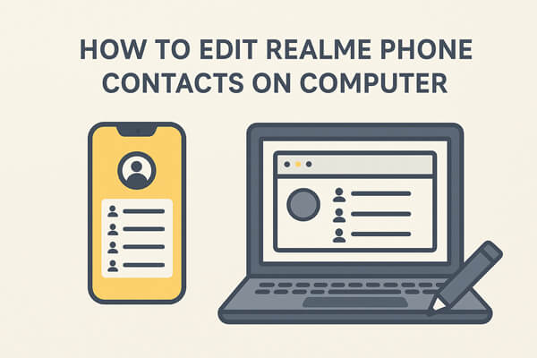 come modificare i contatti del telefono realme sul computer