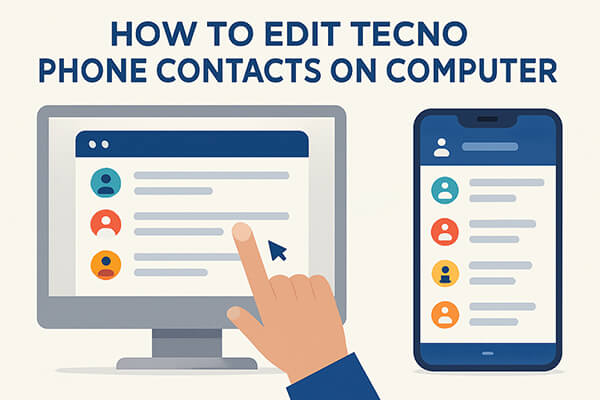 how to edit tecno phone contacts on computer
