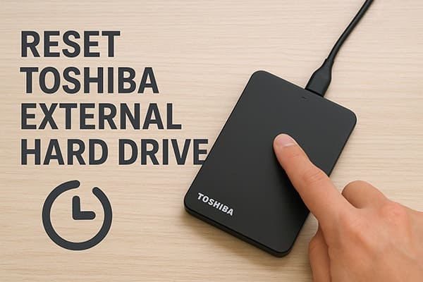 réinitialiser le disque dur externe Toshiba