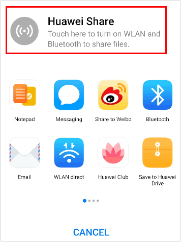 kirim file dari huawei ke huawei dengan huawei share