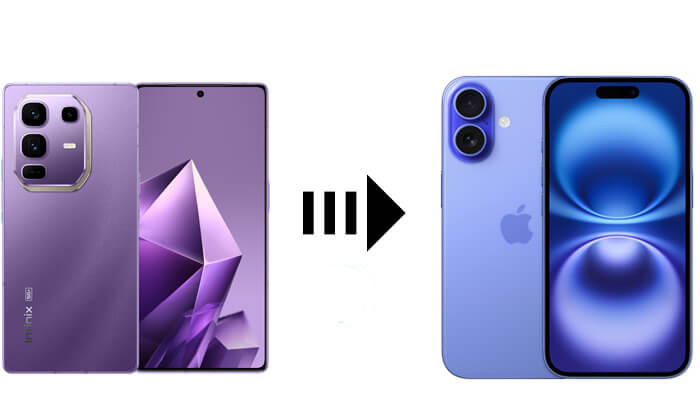 InfinixからiPhoneにデータを転送する