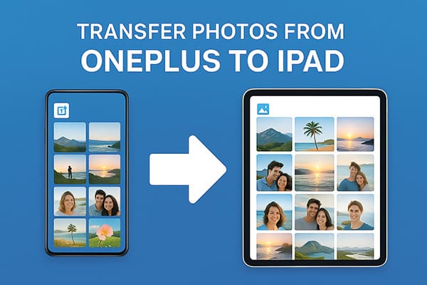 transfer photos from oneplus to ipad